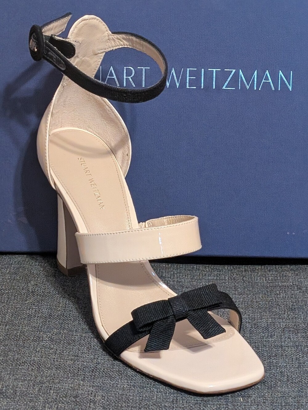 Stuart Weitzman Ally Cashew Gloss Heels * Gorgeous *9b...Brand New In Box - Picture 2 of 4